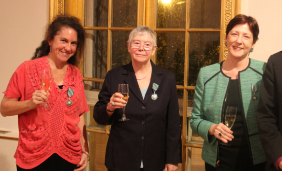 France Honors June Hargrove, Jill Schoolman and Alison Stones