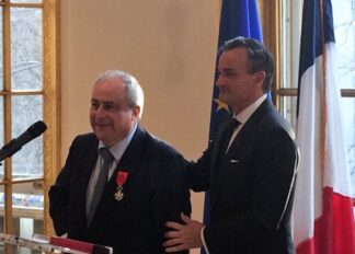 Chairman Patrick Pagni Receives Insignia of Officer of the Legion of Honor